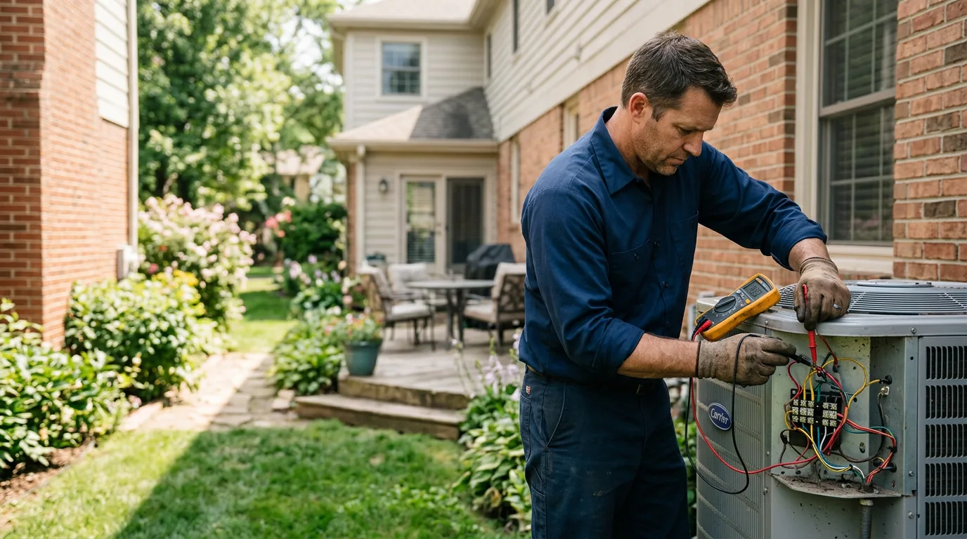 HVAC technician working near Carter, OK